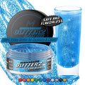MONÉGASQUE Ocean Blue Edible Glitter for Drinks 10g – Blue Edible Glitter for Cakes & Beverage - Champagne & Halloween Cocktail Drink Shimmer Flakes - Food Decorating & Cake Decorations Spray