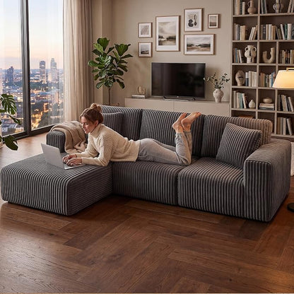 GRUSIGN 107'' Cloud Sectional Boneless Couches - Image 8