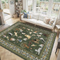 Dark Green Area Rug 6x9 for Living Room Bedroom | Ultra-Thin; Easy Clean; Non by WelcometoBabovid