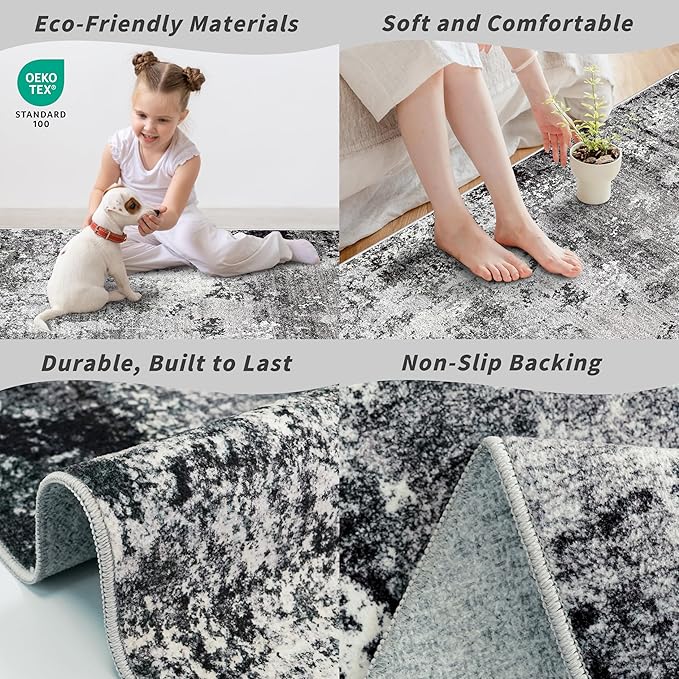 3x10 Washable Hallway Runner Rug - Image 5