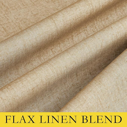 NICETOWN 100% Absolutely Blackout Linen Curtains - Image 7
