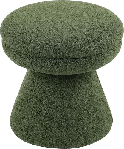 Furniture of America Rami Modern 18-inch Mushroom-Shape Upholstered Ottoman - Image 3