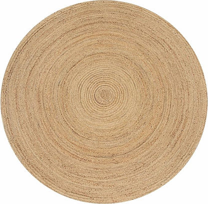 Hausattire Jute Braided Round Rug, 5 ft | 100% natural jute, hand woven - Image 3