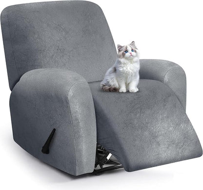 ANARACHON Leather Look Recliner Chair Covers, 4-Pieces Stretch Recliner Cover by ANARACHON