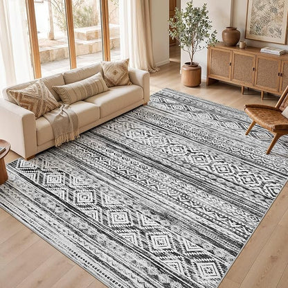 cotiled Boho 7x9 Area Rug for Living Room: Large Moroccan Washable Rug | Solve by COTILED