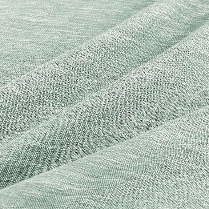 MYSKY HOME Semi Sheer Curtains for Bedroom, Kitchen Curtain Panels Cotton - Image 6