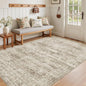 Soalmost 3x5 Rugs Non-Slip, Small Washable Kitchen Entryway Area Rug Brown | by Soalmost