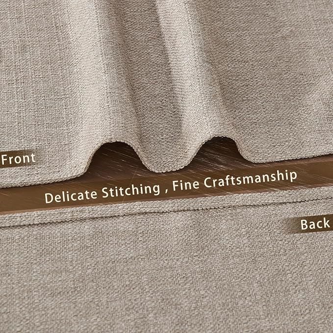 BALCONY & FALCON Placemats Set of 6 Faux Linen Cloth Place Mats Washable - Image 6