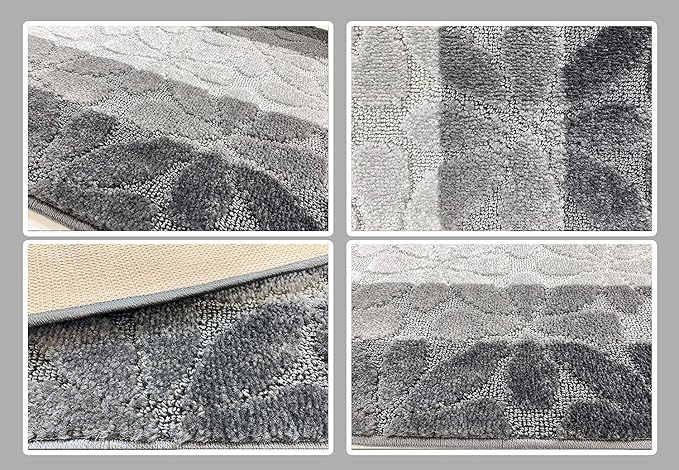 8 Ft Gray Hallway Runner Rug, Non Slip Washable, Kitchen & Entryway | 2'2" x 8 - Image 6