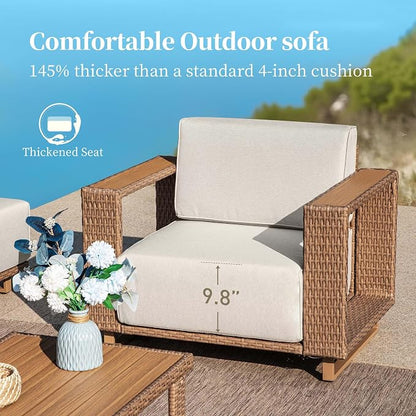 SUNSHINE VALLEY Patio Furniture Set, Sectional Outdoor Conversation Sets - Image 2