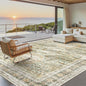 Soalmost Washable Area Rug 8x10 Large Soft Living Room Rugs Green/Orange | by Soalmost