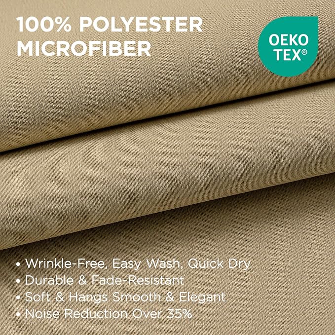 Joydeco Long Blackout Curtains for Bedroom 108 Inch 1 Panel - Image 2