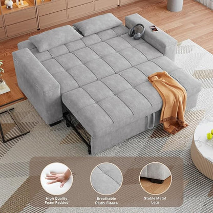 Gizoon Convertible Sofa Bed Futon, 70.9'' Sleeper Loveseat - Image 6