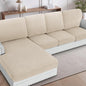 H.VERSAILTEX Sectional Couch Covers 4 Pieces Sofa Seat Cushion Covers L Shape by HVERSAILTEX