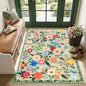 PLHXFR Area Rug Living Room: 3x5 Floral Washable Boho Soft Carpet Green | by PLHXFRSoftAreaRugs