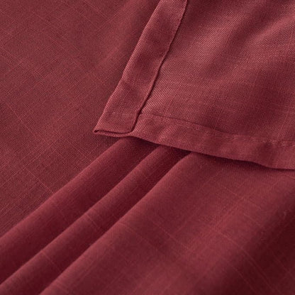 BGment Burgundy Linen Curtains 72 Inches Long - Image 8