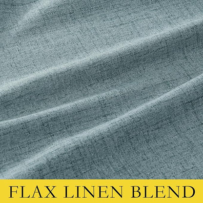 NICETOWN 100% Absolutely Blackout Linen Curtains - Image 8