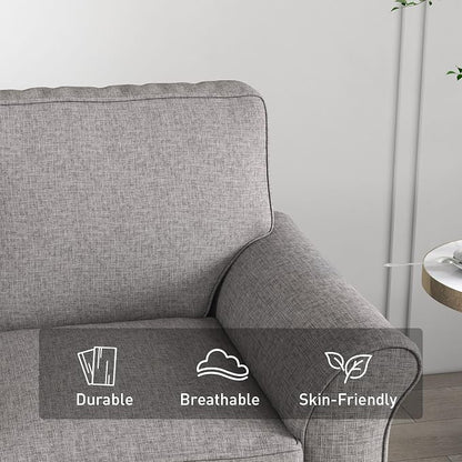 Bonzy Home 57" Loveseat Sofa, 2 Seater Sofa - Image 3