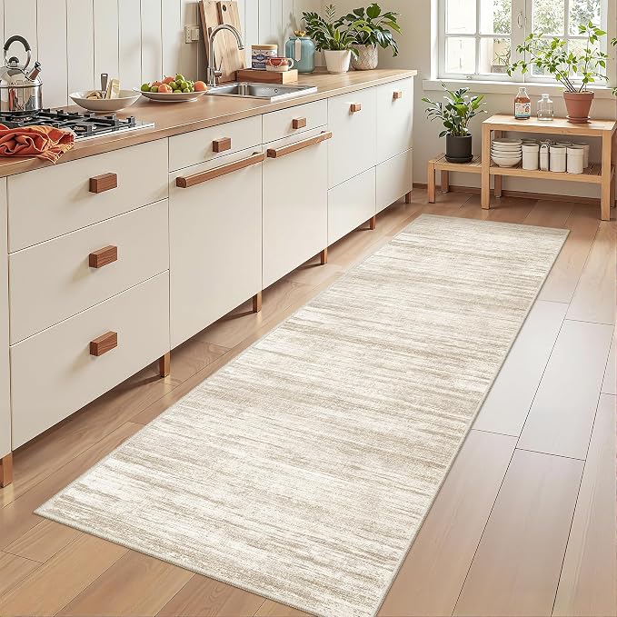 2'6 x 8' Runner Rug Non Slip, Washable Kitchen Rugs, Nursery Room, Soft Runner by Restydon