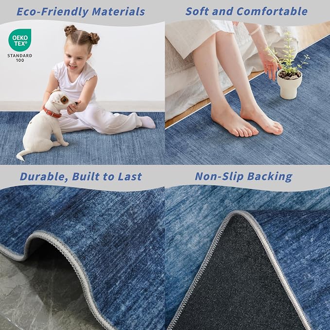 2x6ft Non-Slip Washable Kitchen Rug - Image 6
