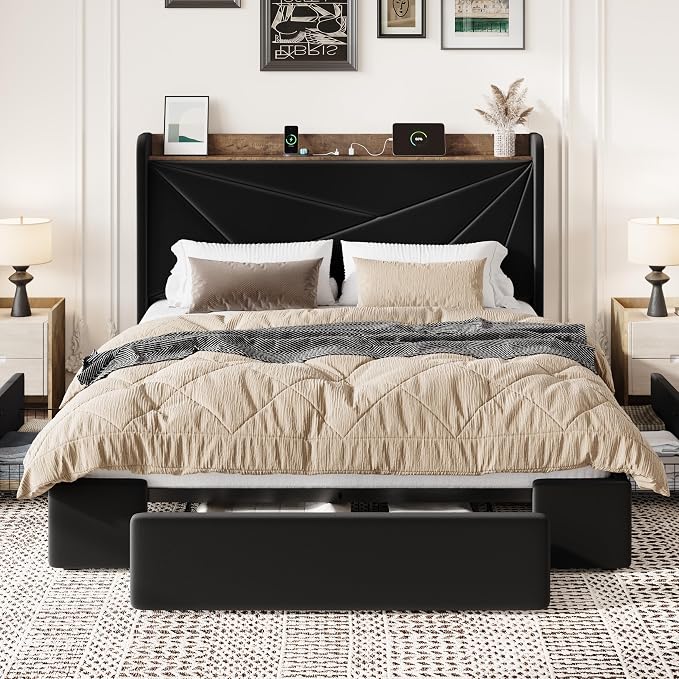 SHA CERLIN Full Size Bed Frame - Image 3