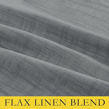 NICETOWN 100% Absolutely Blackout Linen Curtains - Image 7