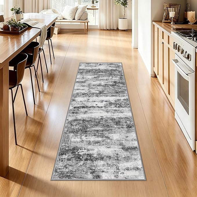 2x5 Washable Runner Rugs，Modern Abstract Rug Runner, Ultra-Thin Kitchen Runner - Image 7