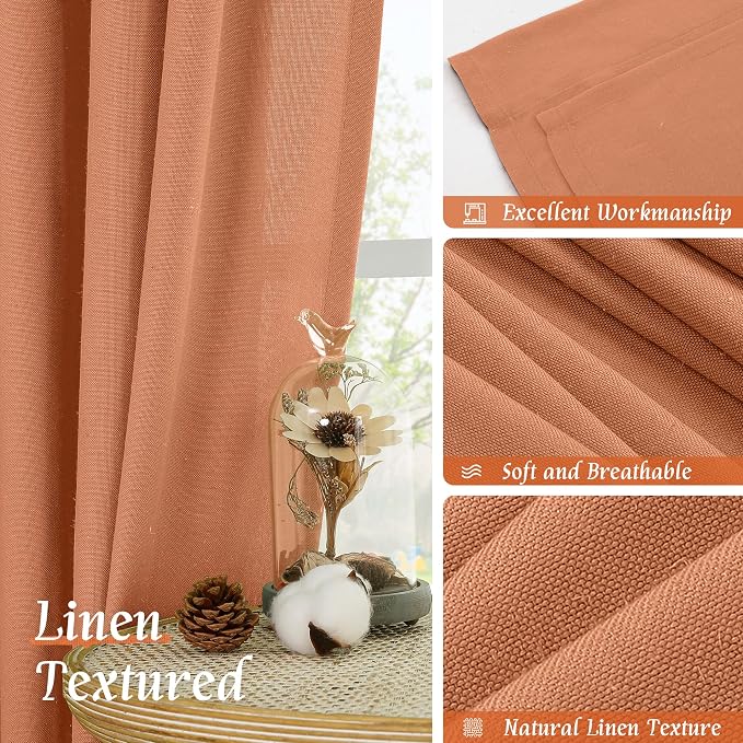 Short Linen Curtains 45 Inches Long - Image 7