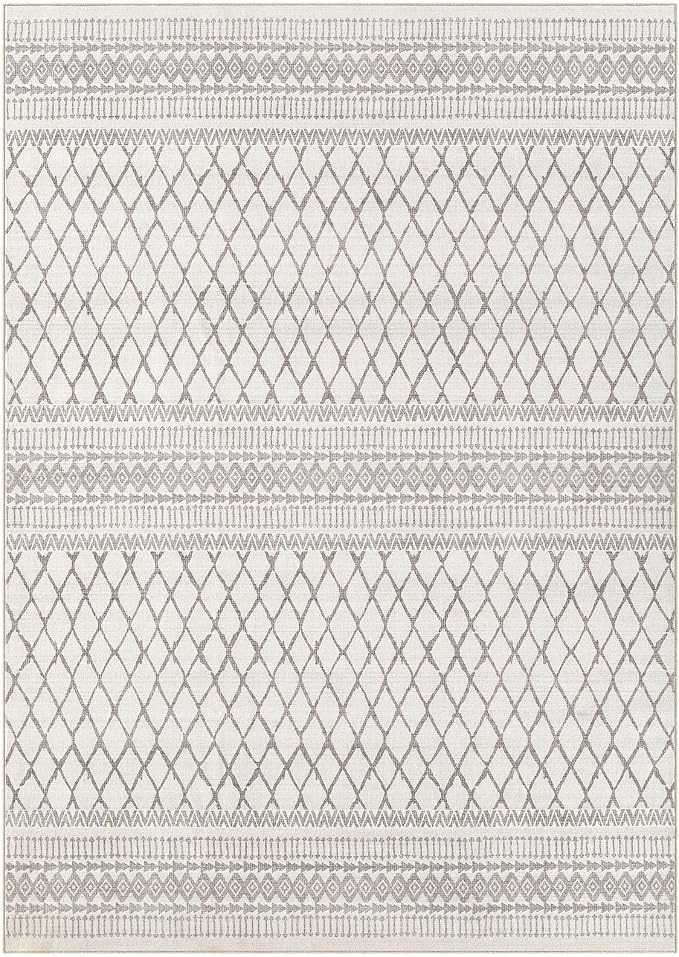 cotiled Boho 10x14 Area Rug for Living Room: Large Moroccan Washable Rug | - Image 9