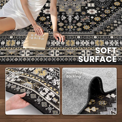 8x10 Area Rugs for Living Room, Large Washable Rug, Dining Room, Low Pile - Image 5