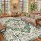 9x12 Area Rugs for Living Room, Large Washable Rug, Dining Room, Low Pile by Zesthome