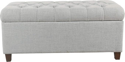 Homepop Home Decor Tufted Ainsley Button Storage Ottoman Bench - Image 6