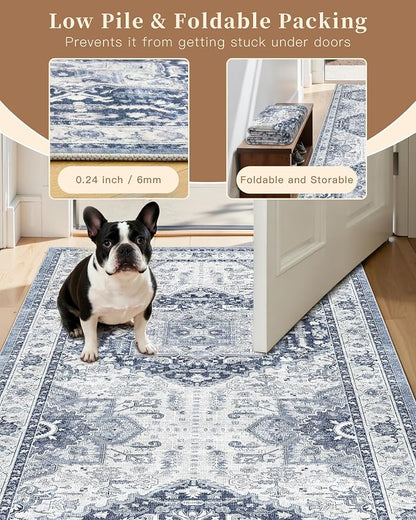 Madane Washable Runner Rugs 2x12 Long - Image 7