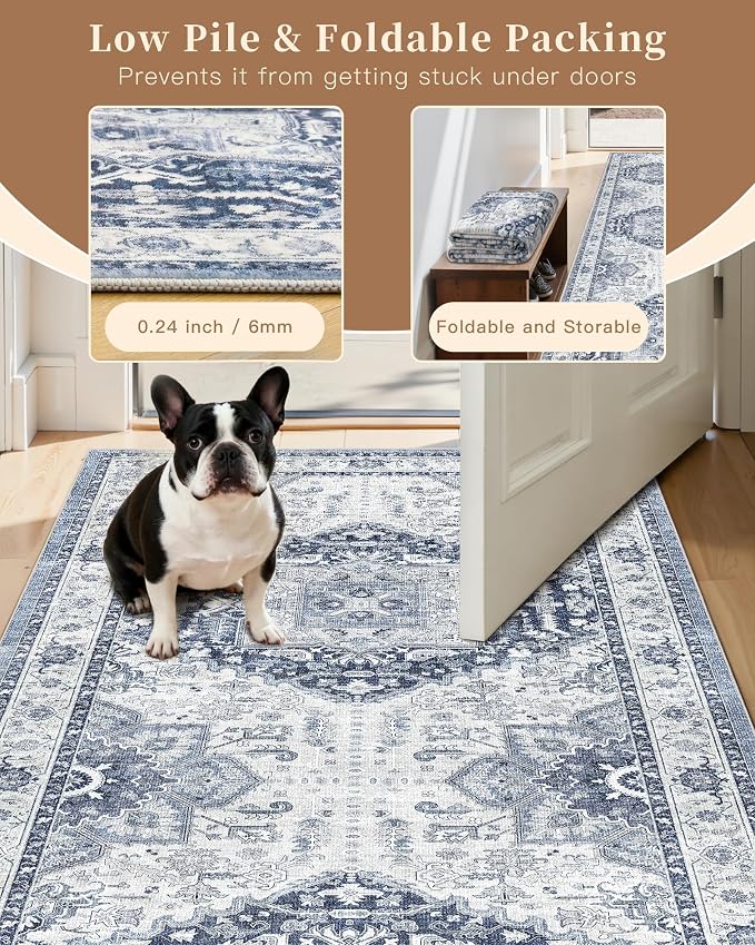 Madane Washable Runner Rugs 2x10 Long - Image 7