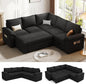 85 Inch Modular Sectional Sofa by Unknown
