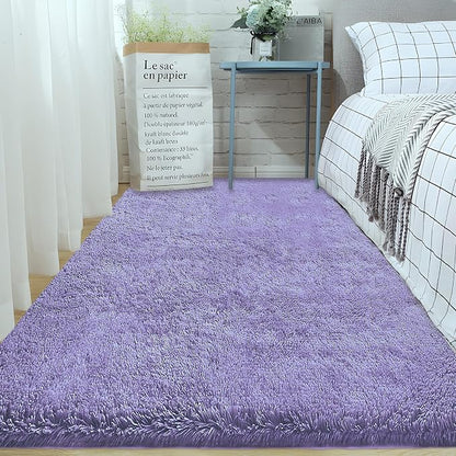 2x6 Runner Rug for Bedroom: Fluffy Shag Soft Washable Rugs Small Fuzzy Plush - Image 5