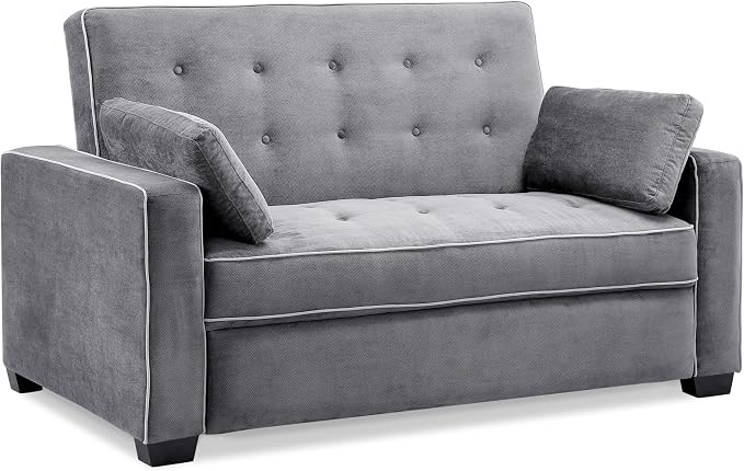 Serta Ainsley 72.6" Convertible Sleeper Sofa, Queen Size, Dreamcoil Comfort by SertaDreamConvertibles