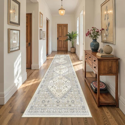 Runner Rug 2x10, Vintage Washable Rugs - Image 5