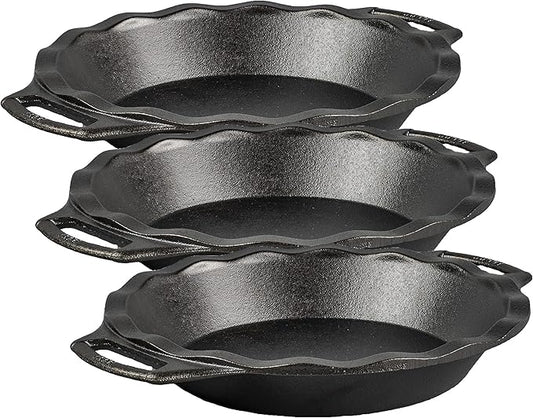 Lodge Cast Iron Pie Pan 9 Inch (Pack of 3)