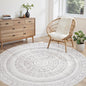 cotiled 6x6 Round Rug 6ft Circle Living Room Boho Area Rugs | Washable Foldable by COTILED