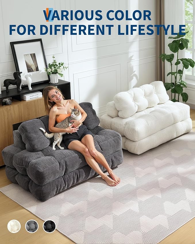 Folding Sofa Bed, Convertible Folding Out Sofa Bed - Image 3