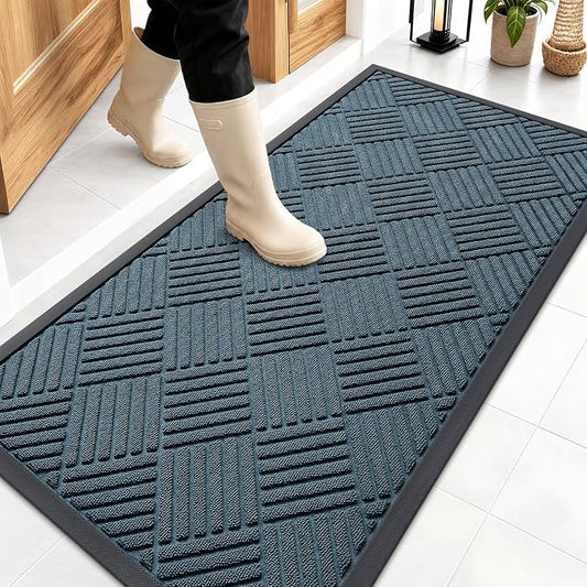OLANLY Front Door Mat Outside Entrance 47x23, Waterproof Heavy-Duty Doormat | by OLANLY
