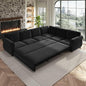 118" L-Shaped Sleeper Couch Bed by Unknown