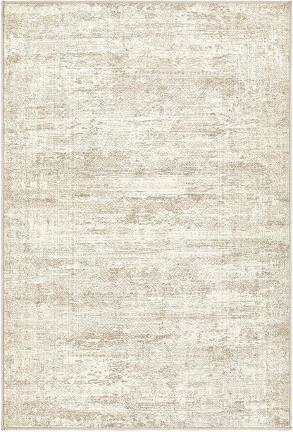 UERMEI 2x3 Entryway Area Rug: Washable Neutral Modern Abstract Small Rug - Image 7