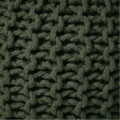 REDEARTH Round Hand Knitted Pouf - Image 7