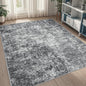 5x8 Area Rugs for Living Room Washable Bedroom Dining Room Black Grey | Modern by Aelenmu