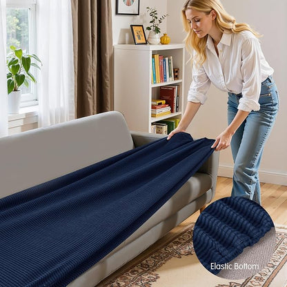 Hokway Stretch Couch Cushion Covers, Stretch Sofa Cushion Covers, Washable - Image 4