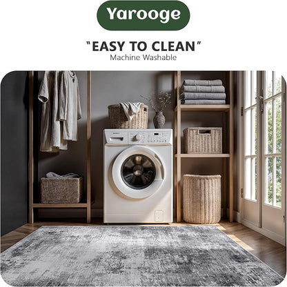8x10 Area Rugs, Abstract Modern Ultra Soft Washable Rug, Non Slip Carpet - Image 6