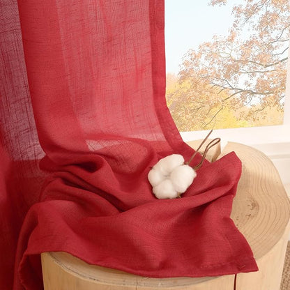 BGment 96 Inches Long Linen Curtains - Image 7