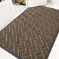 OLANLY Front Door Mat Outside 59x34, All-Season Absorbent Rubber Doormat | Brown by OLANLY